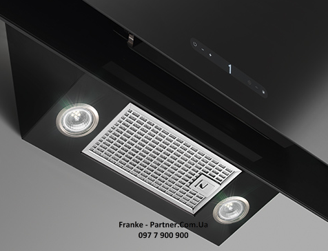 Franke-Partner.com.ua ➦  Кухонная вытяжка Franke Maris Plus 2.0 FMA 2.0 PLUS 907 BK Черное стекло