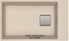 🟥 Кухонна мийка Franke KUBUS 2 KNG 110-62 (125.0517.059) гранітна - монтаж під стільницю - колір Сахара - (коландер та килимок Rollmat у комплекті)