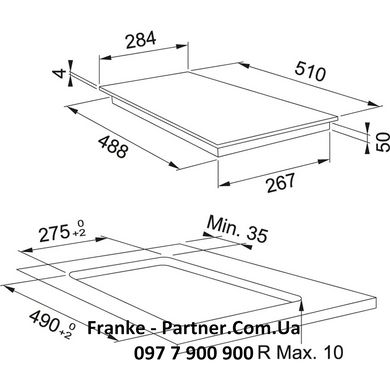 Franke-Partner.com.ua ➦  Варильна поверхня Franke індукційна Smart FSM 302 I BK (108.0606.106) чорне скло/нешліфовані краї