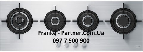 Franke-Partner.com.ua ➦  Встроенная варочная газовая поверхность Franke New Crystal FHCR 1204 3G TC HE XA C (106.0496.078) нерж сталь