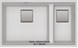 🟥 Кухонная мойка Franke KUBUS 2 KNG 120 (125.0517.124) гранитная - монтаж под столешницу - цвет Белый - (коландер и коврик Rollmat в комплекте)
