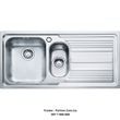 🟥 Кухонна мийка Franke Logica Line LLL 651 (101.0381.837) нержавіюча сталь - врізна - декорована чаша зліва