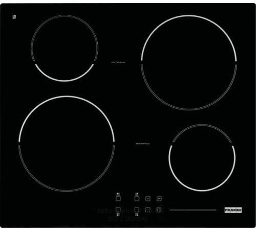Franke-Partner.com.ua ➦  Варочная поверхность Franke индукционная FH 604-1 4I T PWL (108.0266.459) чёрное стекло