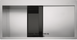 🟥 Кухонная мойка Franke Crystal Line CLV 214 (127.0306.386) полированная - монтаж врезной или в уровень со столешницей - нержавеющая сталь / Чёрное стекло крыло справа