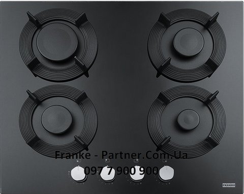Franke-Partner.com.ua ➦  Вбудована варильну газова поверхня Franke Maris Free by Dror FHMF 604 4G C BK (106.0541.748) чорне скло
