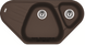 🟥 Кухонная мойка Franke Antea AZG 661-E (114.0499.210) гранитная - врезная - угловая - цвет Шоколад