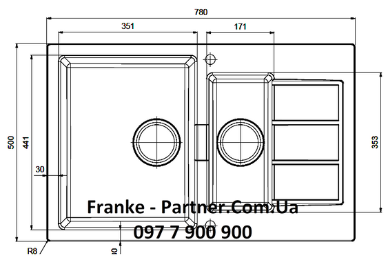 Franke-Partner.com.ua ➦  Кухонная мойка Franke Sirius SID 651-78