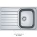 🟥 Кухонна мийка Franke Spark SKX 611-79 (101.0574.372) неіржавна сталь - врізна - оборотна - полірована