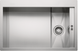 🟥 Кухонна мийка Franke Crystal Line CLV 210 (127.0306.381) полірована - монтаж врізний або у рівень зі стільницею - неіржавна сталь / Біле скло