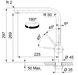 🟥 Кухонний змішувач Franke ATLAS NEO з ламінарним потоком води (115.0550.424) Індустріальний чорний