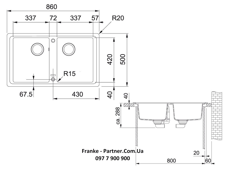 Franke-Partner.com.ua ➦  Кухонна мийка BFG 620