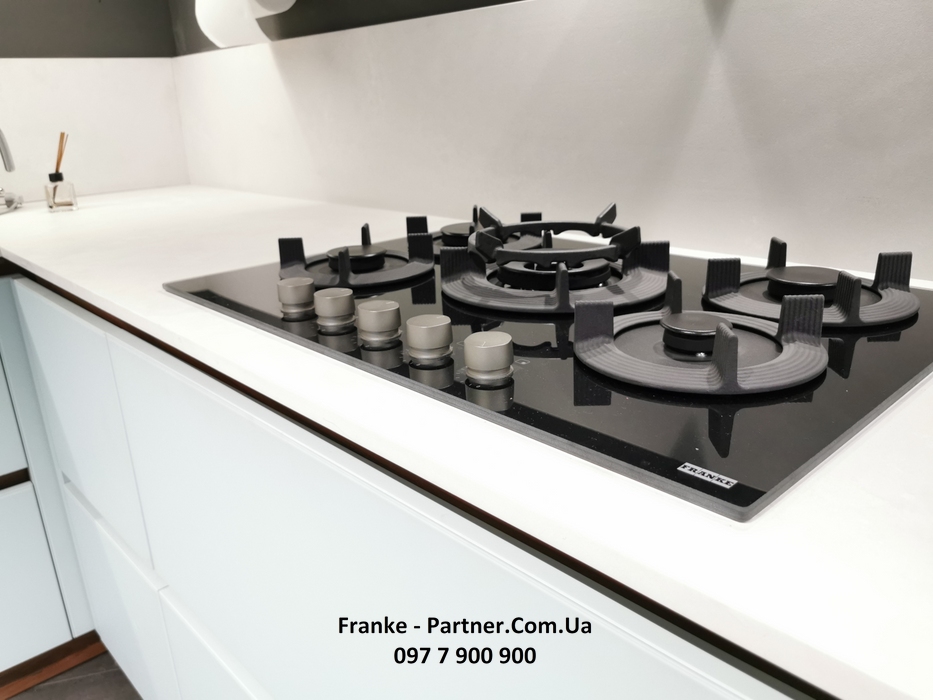 Franke-Partner.com.ua ➦  Вбудована варильну газова поверхня Franke Maris Free by Dror FHMF 755 4G DC C BK (106.0541.752) чорне скло