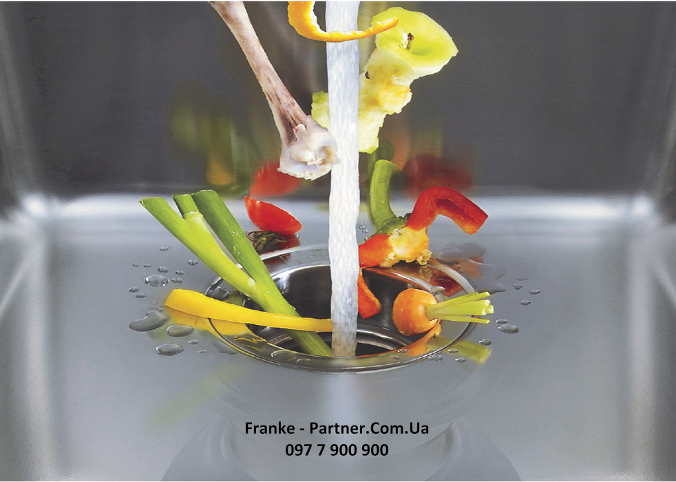 Franke-Partner.com.ua ➦  Измельчитель пищевых отходов Franke TURBO ELITE TE-125 (134.0535.242) мощность 1.25 л.с
