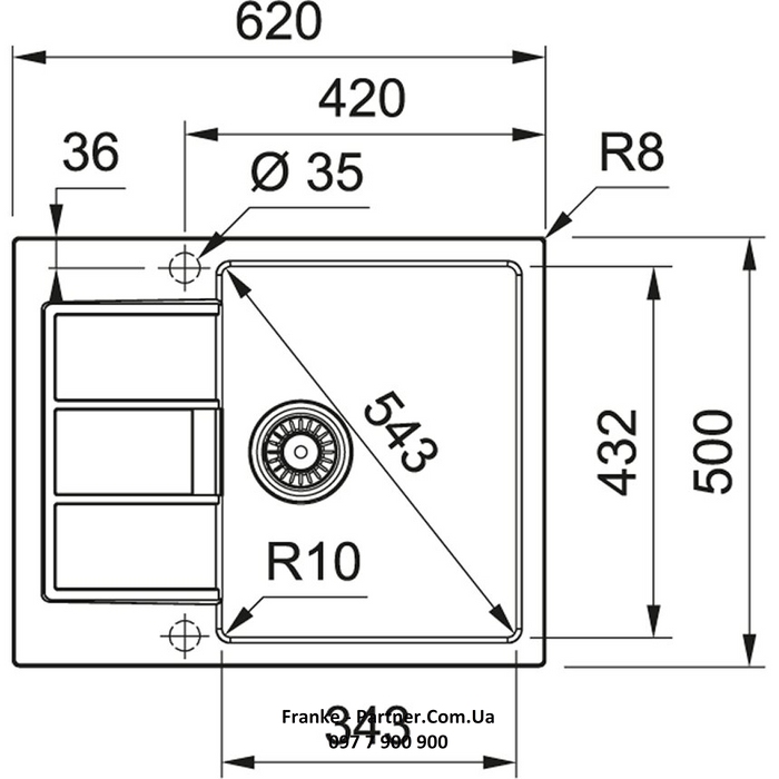 Franke-Partner.com.ua ➦  Кухонна мийка Franke Sirius 2.0 S2D 611-62