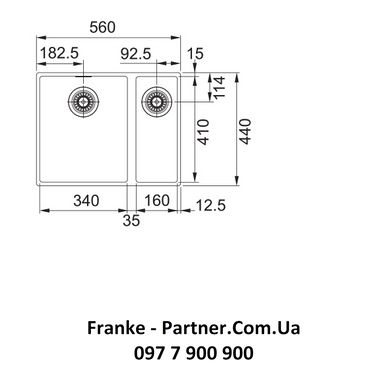 Franke-Partner.com.ua ➦  Кухонная мойка SID 160