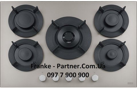 Franke-Partner.com.ua ➦  Встроенная варочная газовая поверхность Franke Maris Free by Dror FHMF 755 4G DC C SR (106.0541.755) жемчужина-серый (стекло)
