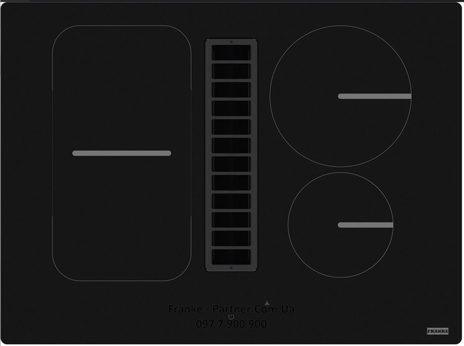 Franke-Partner.com.ua ➦  Кухонна витяжка інтегрована в індукційну варильну поверхню Franke SMART FSM 709 HI (340.0678.203) чорне скло