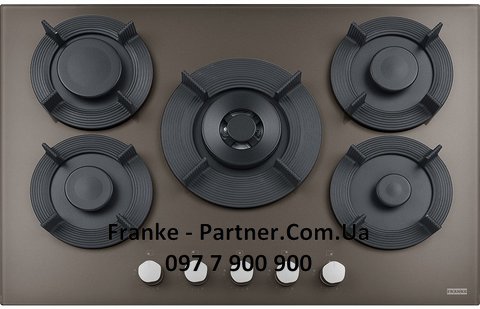 Franke-Partner.com.ua ➦  Встроенная варочная газовая поверхность Franke Maris Free by Dror FHMF 755 4G DC C CG (106.0541.758) медно-серый (стекло)