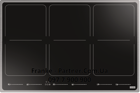 Franke-Partner.com.ua ➦  Индукционная варочная поверхность Frames by Franke 3-FLEXFH FS 786, цвет черный