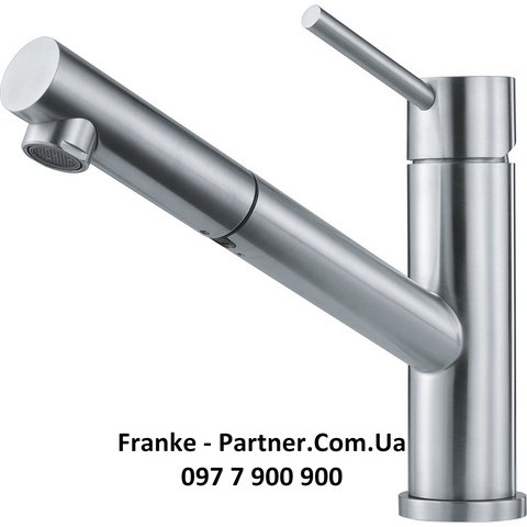 Franke-Partner.com.ua ➦  Кухонний змішувач Franke ORBIT PULL OUT, з висувним виливом (115.0569.461) Нержавіюча сталь