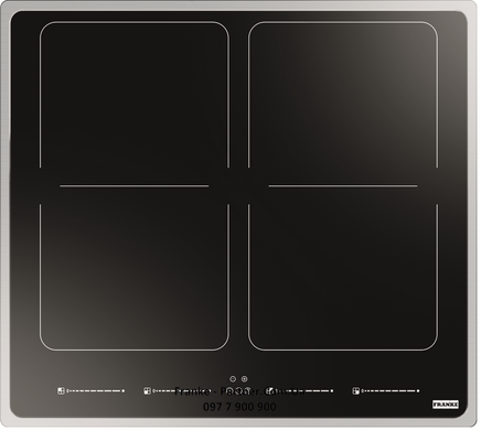 Franke-Partner.com.ua ➦  Индукционная варочная поверхность Frames by Franke 2-FLEX FH FS 584, цвет черный
