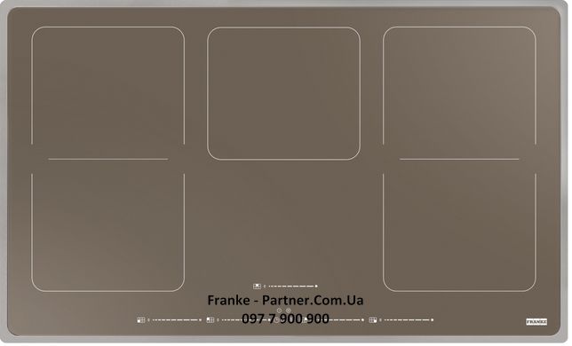 Franke-Partner.com.ua ➦  Индукционная варочная поверхность Frames by Franke FHFS 865 1I 2FLEX ST CH, цвет шампань