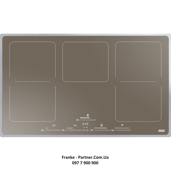 Franke-Partner.com.ua ➦  Індукційна варильна поверхня Frames by Franke FHFS 865 1I 2FLEX ST CH, колір шампань