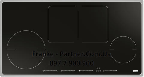 Franke-Partner.com.ua ➦  Індукційна варильна поверхня Frames by Franke FHFS 864 2I 1FLEX ST BK, колір чорний