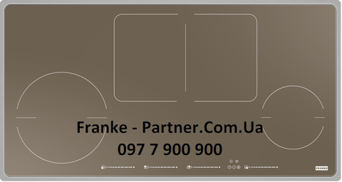 Franke-Partner.com.ua ➦  Індукційна варильна поверхня Frames by Franke FHFS 864 2I 1FLEX ST CH, колір шампань