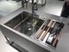 🟥 Кухонна мийка Franke BWX 220-54-27 TL WCR (127.0538.260) мала чаша ліворуч неіржавна сталь - монтаж врізний або у рівень зі стільницею - полірована