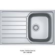 🟥 Кухонна мийка Franke Spark SKL 611-79 (101.0598.809) неіржавна сталь - врізна - оборотна - декорована