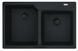 🟥 Кухонная мойка Franke Urban UBG 620-78 (114.0701.791) гранитная - врезная - цвет Чёрный матовый - (пластиковый коландер в комлекте)