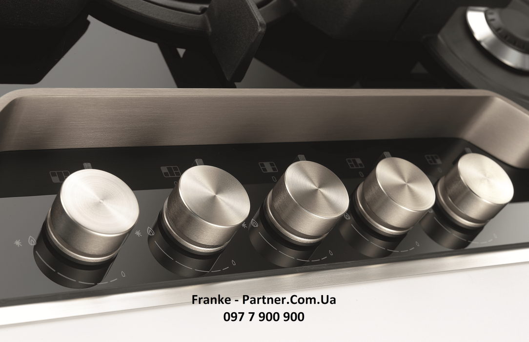 Franke-Partner.com.ua ➦  Газова варильна поверхня Frames by Franke FHFS 785 4G TC CH C, колір шампань