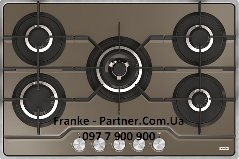 Franke-Partner.com.ua ➦  Газова варильна поверхня Frames by Franke FHFS 785 4G TC CH C, колір шампань