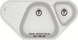 🟥 Кухонна мийка Franke Antea AZG 661-E (114.0499.225) гранітна - врізна - кутова - колір Білий