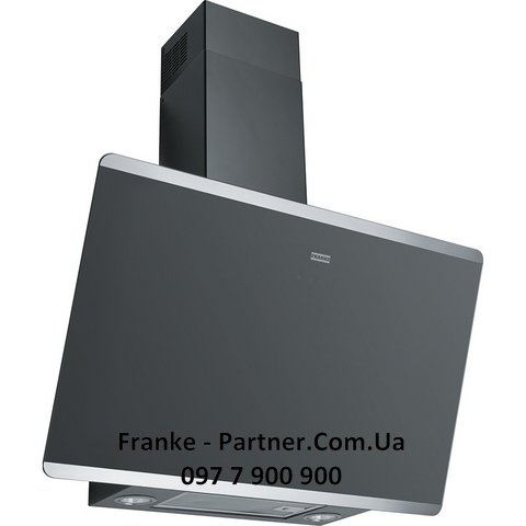 Franke-Partner.com.ua ➦  Кухонна витяжка Franke EVO PLUS FPJ 625 V BK/SS ( 330.0528.064 ) нерж. сталь / чорний настінний монтаж 60 см
