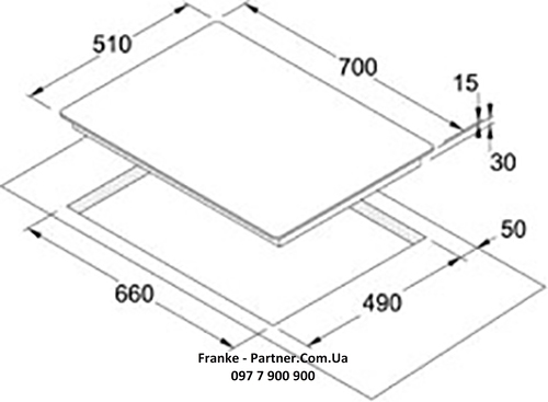 Franke-Partner.com.ua ➦  Варочная поверхность Franke Classic Line FHCL 704 4C M GF (108.0302.178)