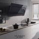 🟥 Кухонная вытяжка Franke Mythos FMY 907 MG BK (330.0593.253) чёрное стекло + узор - настенный монтаж, 90 см