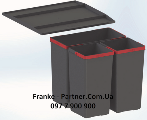 Franke-Partner.com.ua ➦  Системы сортировки отходов EASYSORT - Сортер Franke Easy Sort (2х7,5л, 1х14,5л) (121.0494.150)