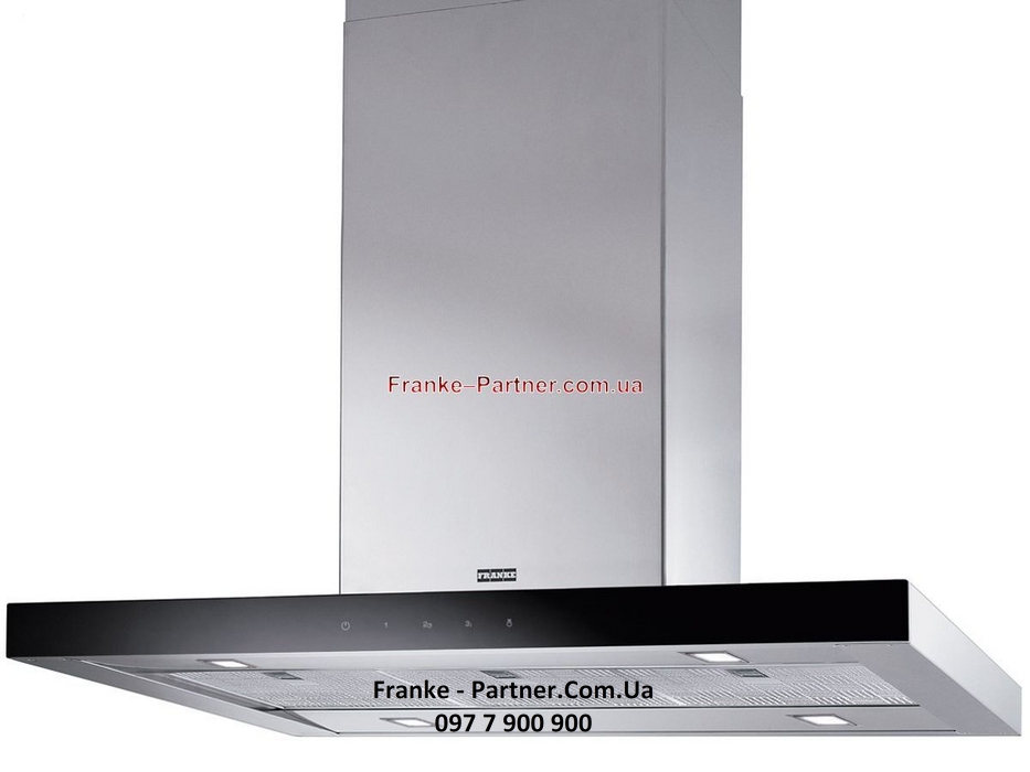 Franke-Partner.com.ua ➦  Кухонная вытяжка Franke Crystal FCR 925 I TC BK XS (110.0260.658)