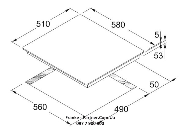 Franke-Partner.com.ua ➦  Варочная поверхность Franke стеклокерамическая FHC 604 4C T BP WH (108.0290.071)