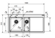 🟥 Кухонная мойка Franke Mythos Fusion MTF 651-100, крыло справа (114.0156.992) гранитная - врезная - цвет Оникс + разделочная доска и коландер в комплекте