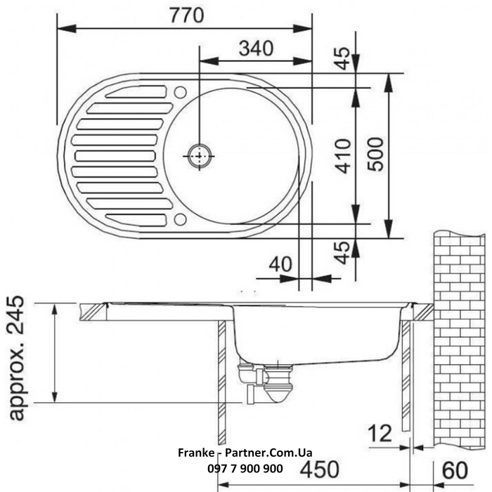 Franke-Partner.com.ua ➦  Кухонна мийка ROG 611