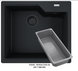 ⬛️ Кухонна мийка Franke Urban UBG 610-56 Black Edition (114.0699.236) гранітна - врізна - колір Чорний матовий - (пластиковий коландер у комлекті)
