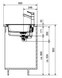 🟥 Кухонная мойка Franke Mythos MTG 651-100, крыло справа (114.0063.879) гранитная - врезная - цвет Графит + разделочная доска и коландер в комплекте
