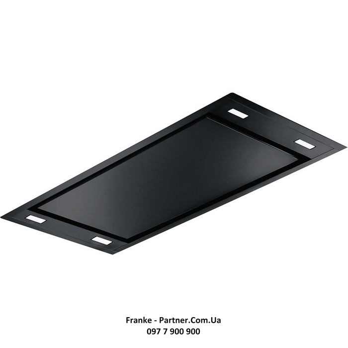 Franke-Partner.com.ua ➦  Кухонная вытяжка Franke Maris Ceiling Flat FCFL 906 BK (350.0577.974) чёрная матовая эмаль - встраиваемая в потолок - 90 см