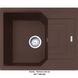 🟥 Кухонна мийка Franke Urban UBG 611-62 (114.0574.949) гранітна - врізна - оборотна - колір Шоколад - (пластиковий коландер у комлекті)