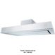 🟥 Кухонна витяжка Franke Maris Ceiling FCBI 1204 C WH (110.0338.394) біле скло вбудована повністю, для монтажу в стелю, 120 см