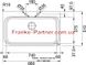 🟥 Кухонная мойка Franke Acquario Line AEX 610- A (101.0199.089) нержавеющая сталь - врезная - полированнаянезначительная вмятина