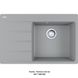 🟥 Кухонна мийка Franke Centro CNG 611-78 TL (114.0630.469) гранітна - врізна - крило ліворуч - колір Сірий камінь